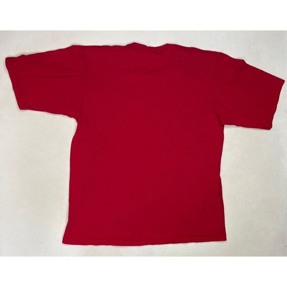 VINTAGE Tommy Hilfiger Crest Logo T-shirt Men XL Red Short Sleeve USA 90s - Picture 5 of 7